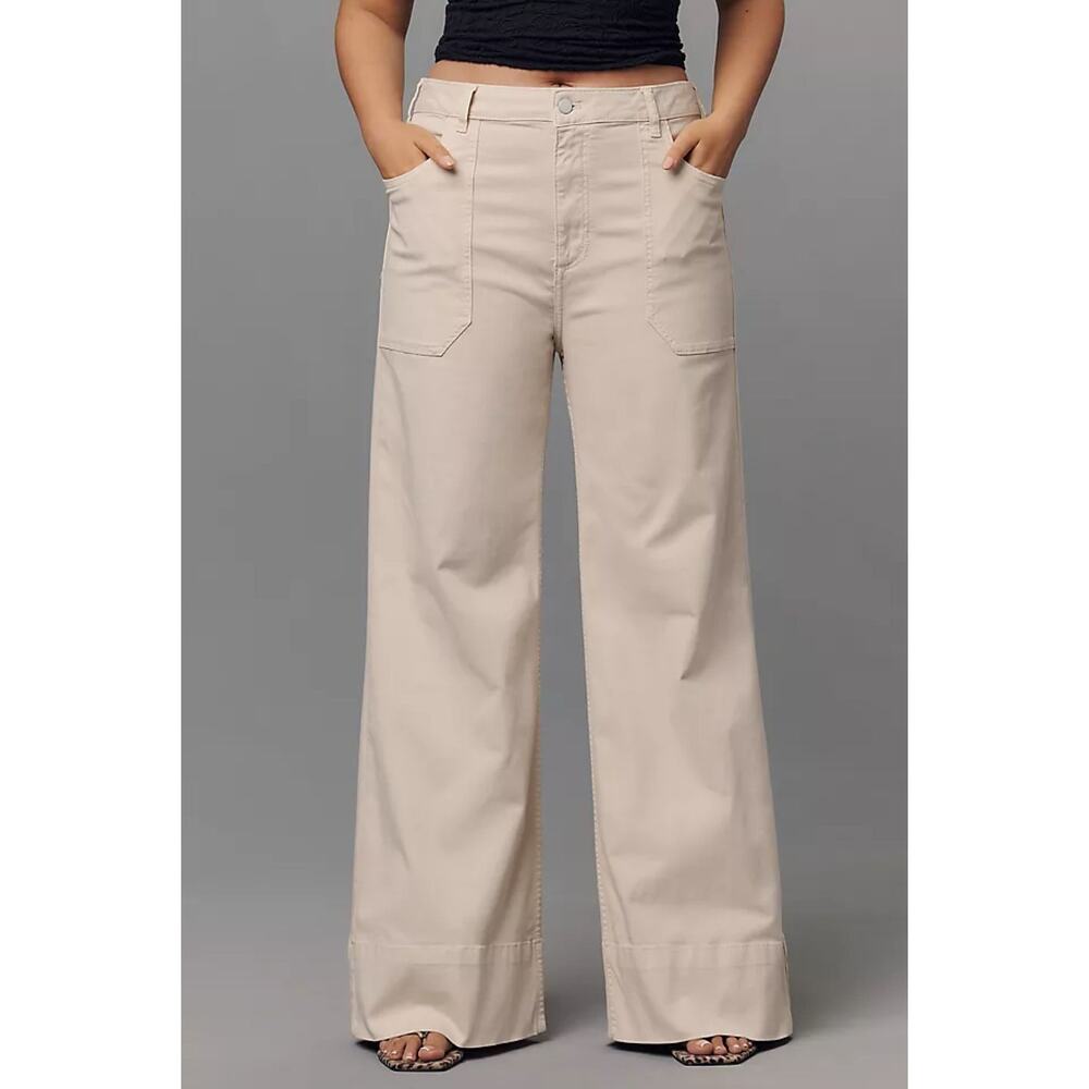 NWT Pilcro Rylan Wide Leg Utility Pants Tan 25P Anthropologie